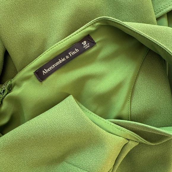 Abercrombie & Fitch Green Midi Dress with Slit - Picture 4 of 4